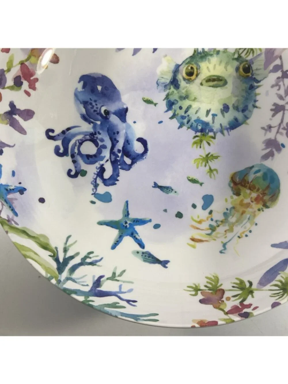 Pier 1 Sea Life Melamine Serving Bowl 12